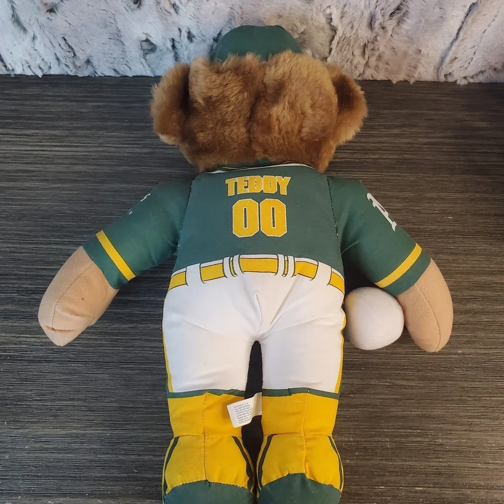 Vintage Oakland Athletics A's MLB Baseball Plush Teddy Bear‎ 12
